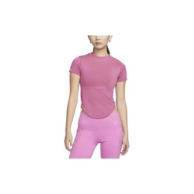 Running Division Dri-FIT ADV Color Sólido Cuello Redondo Secado Rápido Camiseta de Manga Corta para Correr Tops para Mujer Rosa Mágico FN2582-605