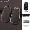 Leather Car Key Case Cover For Subaru Brz Sti Xv Sv Forester Legacy Outback Crosstrek Impreza Wrx Ascent Keychain Accessories