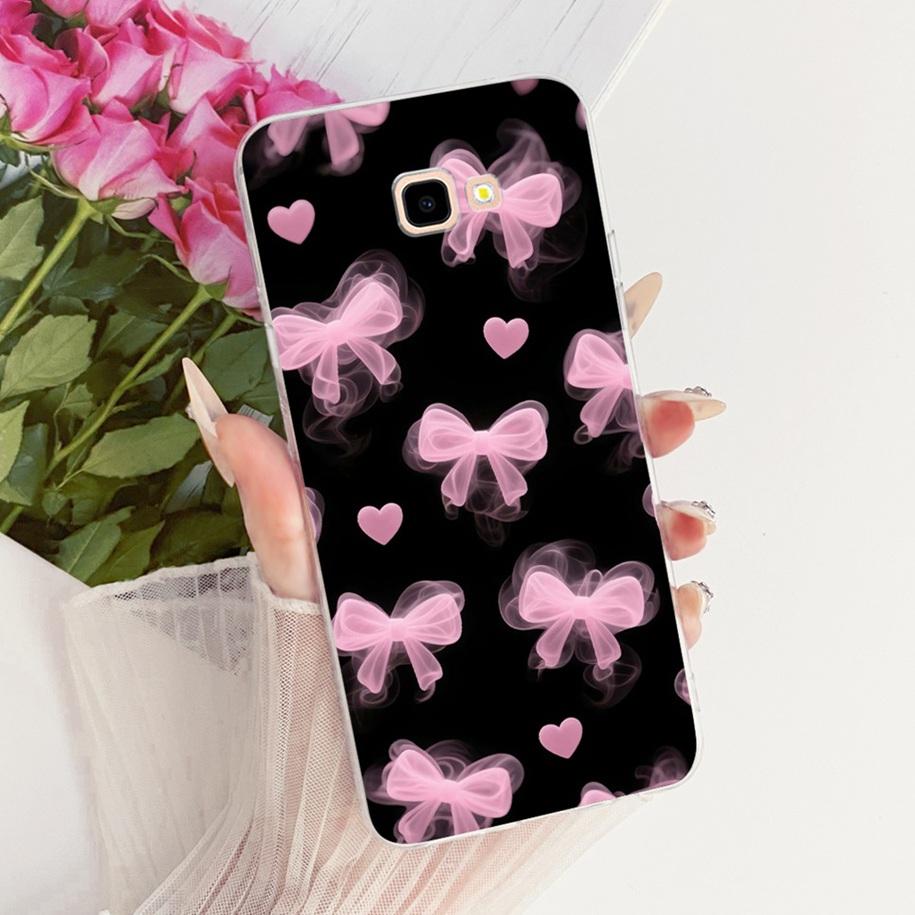 Case For Samsung Galaxy J4+ J4 Core 2018 Cover SM-J410F SM-J415F Clear Cases Fashion Flower Silicone Bumper For Samsung J4 Funda