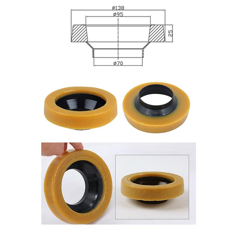 Toilet Flange With Wax Ring For Toilets Replacement Kit Includes Bolts PVC Toilet Flange Repair Kit , Fit Toilet Install-B61B