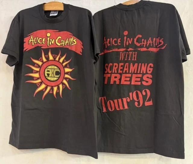 

Vintage ALICE IN CHAINS SCREAMING TREES 1992 Tour Concert T-Shirt Unisex T-Shirt XXXL