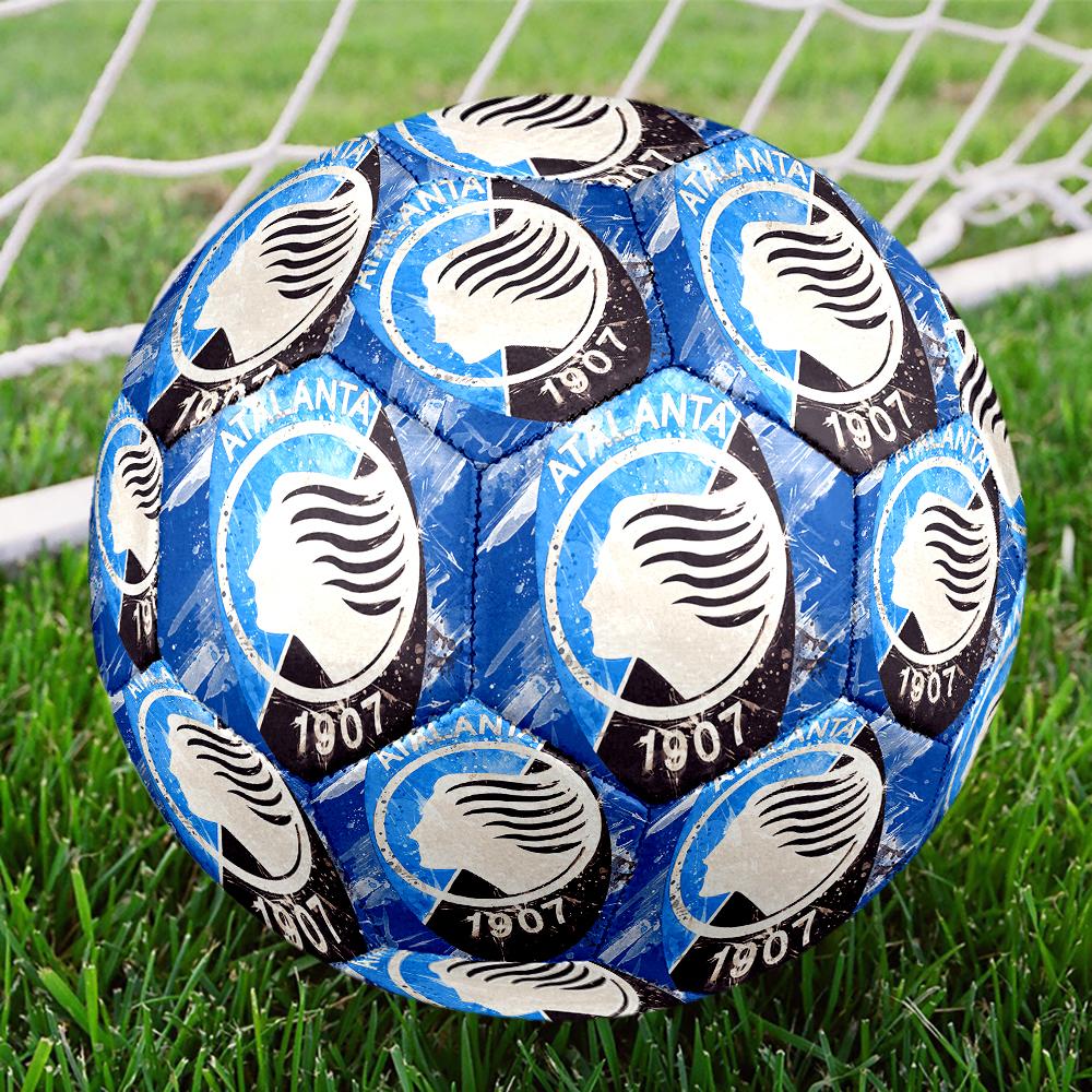 Pallone da Calcio Atalanta BC, colorato, adatto a tutte le età, cucito a macchina, materiale PVC, qualità da competizione, taglia 5 Pallone da Calcio, resistente e ad alto rimbalzo