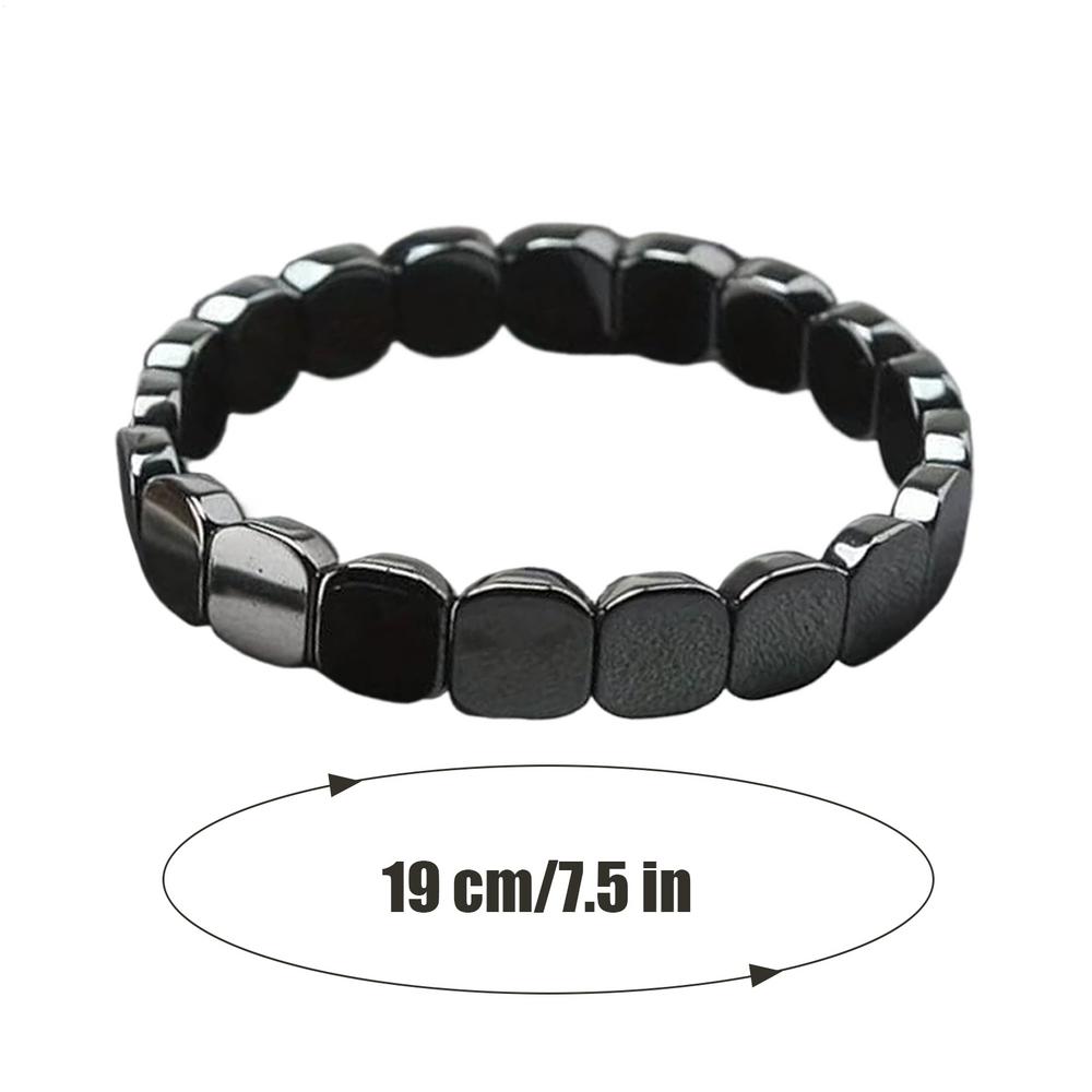 Hematite Bracelet Everyday Wear Fashionable Natural Hematite Stone Bracelet for Men for Father Husband Boyfriend Classmates