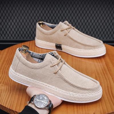 Mens Slip On Casual Shoes Comfortable Canvas Sneakers 2024 Mens Boat Shoes Dude Leisure Breathable Driving Shoes Moccasins