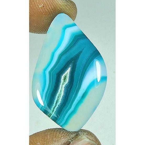 

27Cts. Dyed Onyx Agate Fancy Shape Cabochon Loose Gemstone 20X33X05 MM SK-4351