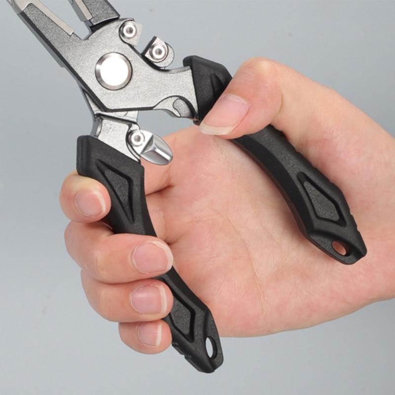 Premium Aluminum Fishing Pliers With Builtin Line Cutter And Hook Remover For Outdoor Fishing Enthusiasts M4YD