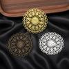 5pcs Round Flowers Brooch Base Pad Setting Base with Pin 38mm Copper Brass Filigree Wraps Connectors Jewelry Making Accessories