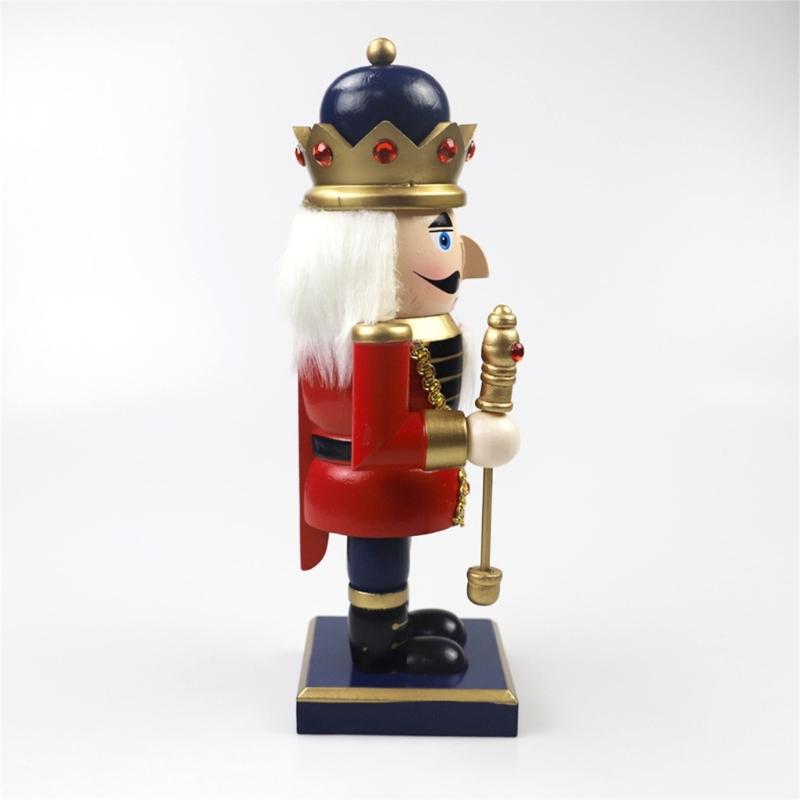 1PC 23cm Wood Christmas Nutcrackers Ornament Decorations Gift Walnuts King Soldiers Puppet Doll Decorations