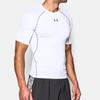 Men's Under Armour Training Sports Tight Short Sleeve Tops White 1257468-100