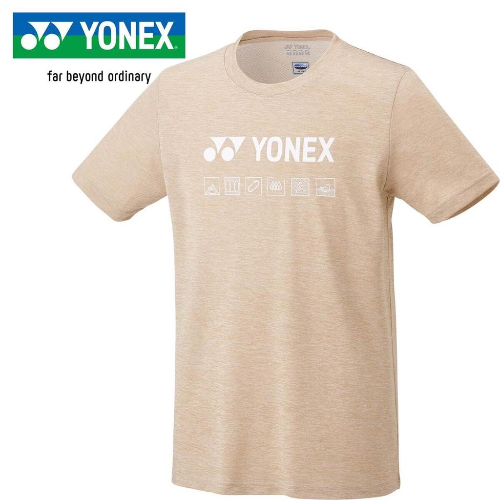 Short Sleeve Dry Sand Beige M [Yonex] Shirt, T-Shirt (Fit Style), (194)