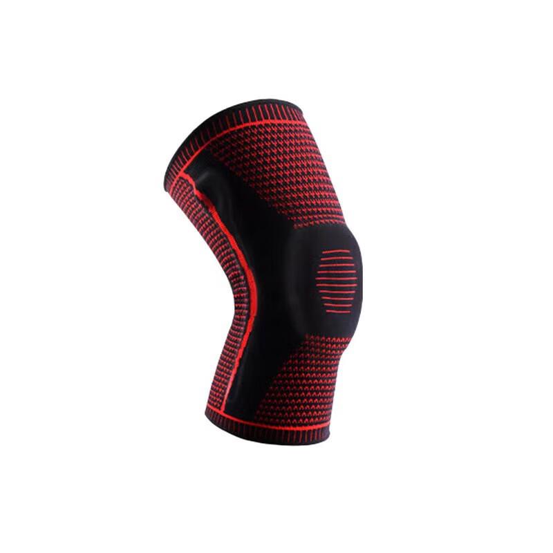 Tingbai Unisex Sports Cycling Knitted Silicone Spring Breathable Knee Pads