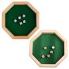 Dice Rolling Tray Octagonal Wood Cosmetic Jewelry for Case DND RPG Roleplaying G