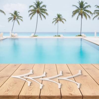 Swimming Pool V-clips Cleaning Tool Swimming Pool White