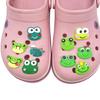 10-Piece Cartoon Frog Croc Charms Set for Fun DIY Sandal and Slipper Decor