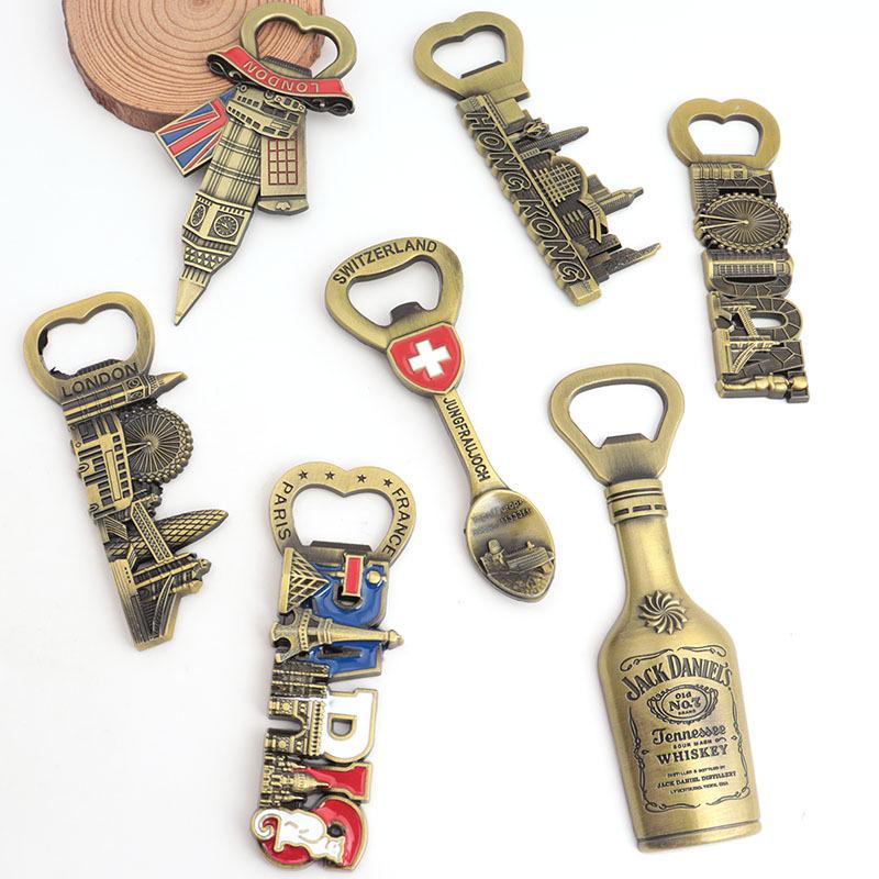 Magnete da Frigorifero & Apribottiglie 3D Retrò in Lega - Souvenir Unico di Viaggio nel Mondo Decorazione per Cucina