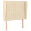 VidaXL Tête de lit avec oreilles Crème 83x23x118-128 cm Tissu3118173