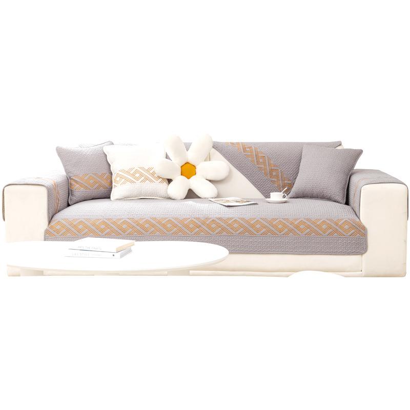 Modern Simple Washed Cotton Sofa Cushion Four Seasons Universal Non-Slip Sofa Cover Modern Cushion Towel Cotton Thickened