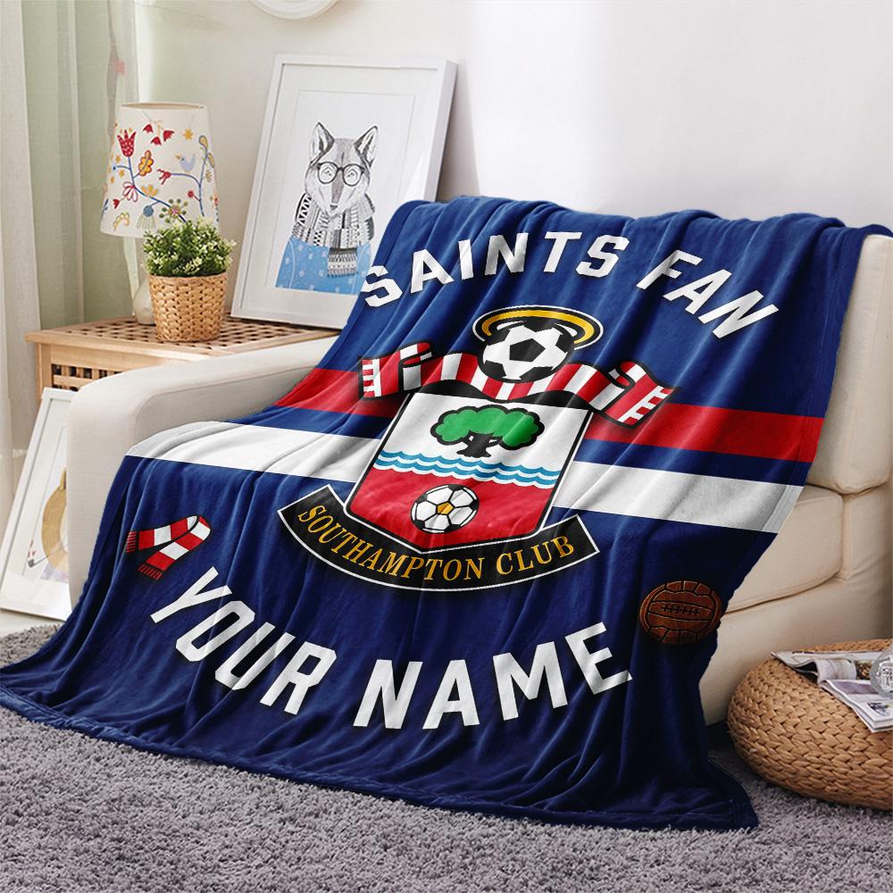 Custom Name Southampton Flannel Blanket, High Quality Comfortable for All Seasons, Home Decor, Warmth and Comfort