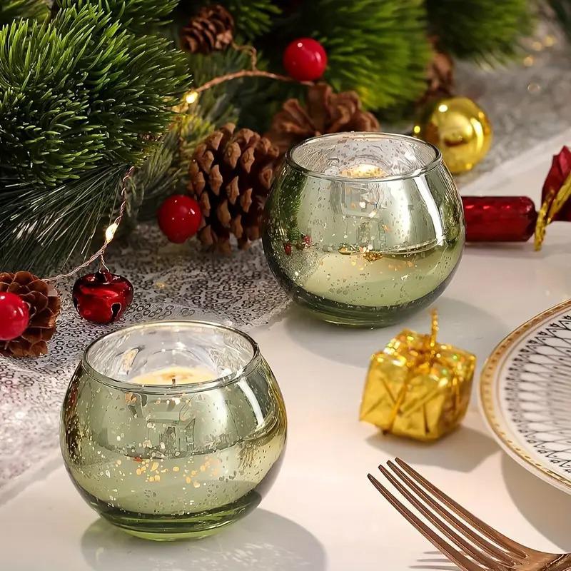 6/12 Stück Kerzenständer Fotorequisiten Glas Jubiläum Sternenklarer Kerzenhalter Elegant Mehrere Optionen Verfügbar