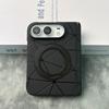 IPhone 18 Duo Foldable Phone Case With 360 Rotating Stand Magnetic Mid-Hinge Full-Body Leather Cover Anti-Drop Protection