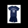 Kids' Italian Style Football Set - Navy Blue Shirt and Shorts - - Blue