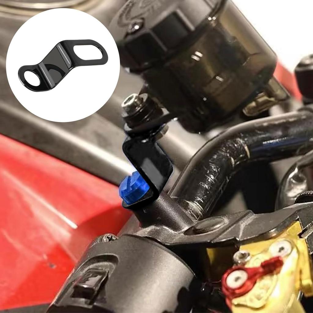 XuJJJJunB Stainless Steel Set of Motorcycle Auxiliary Light Angle for Rear and Front Turn Signals Brackets, 2, Brackets, Type,