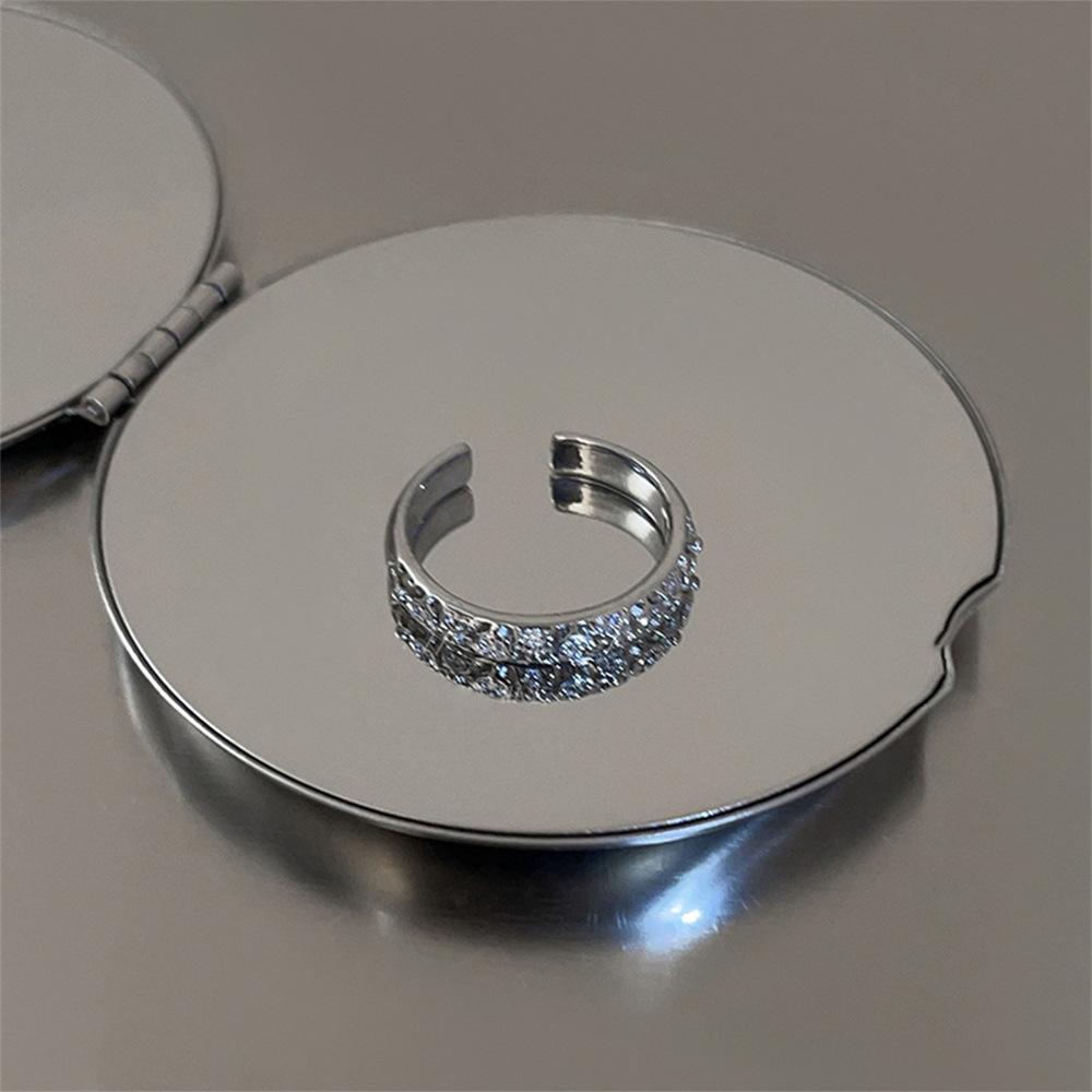 Retro Heavy Industry S plain ring, non-fading opening adjustable index finger ring