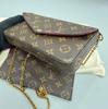 [Usato] Pochette Felicie Monogram Classico Tela Rivestita e Pelle Borsa a Catena Tre-in-Uno - Buono #NSR87
