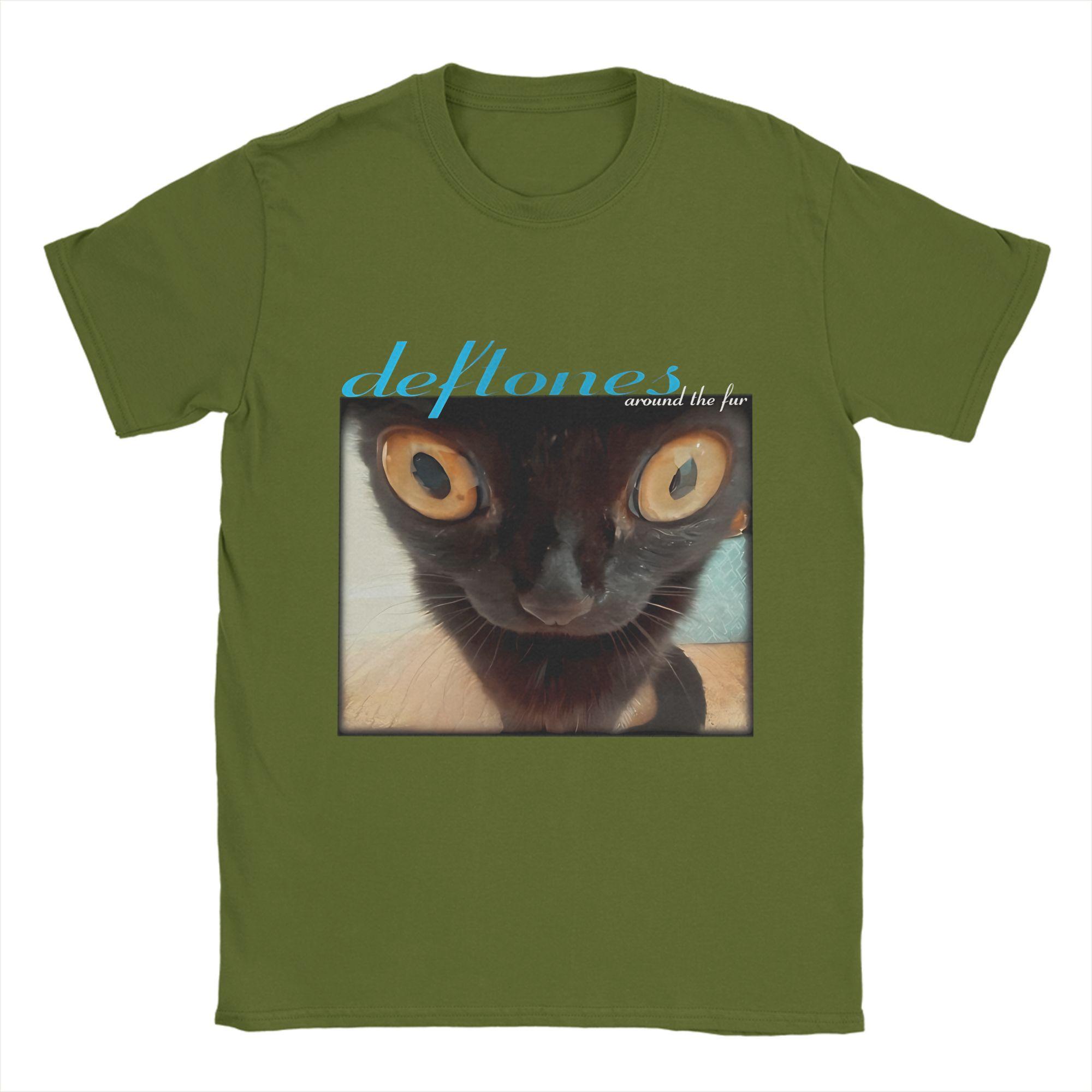 

D-Deftones T Shirt Men 100% Cotton Novelty T-Shirt Round Collar Tee Shirt Short Sleeve Clothes Party 4XL