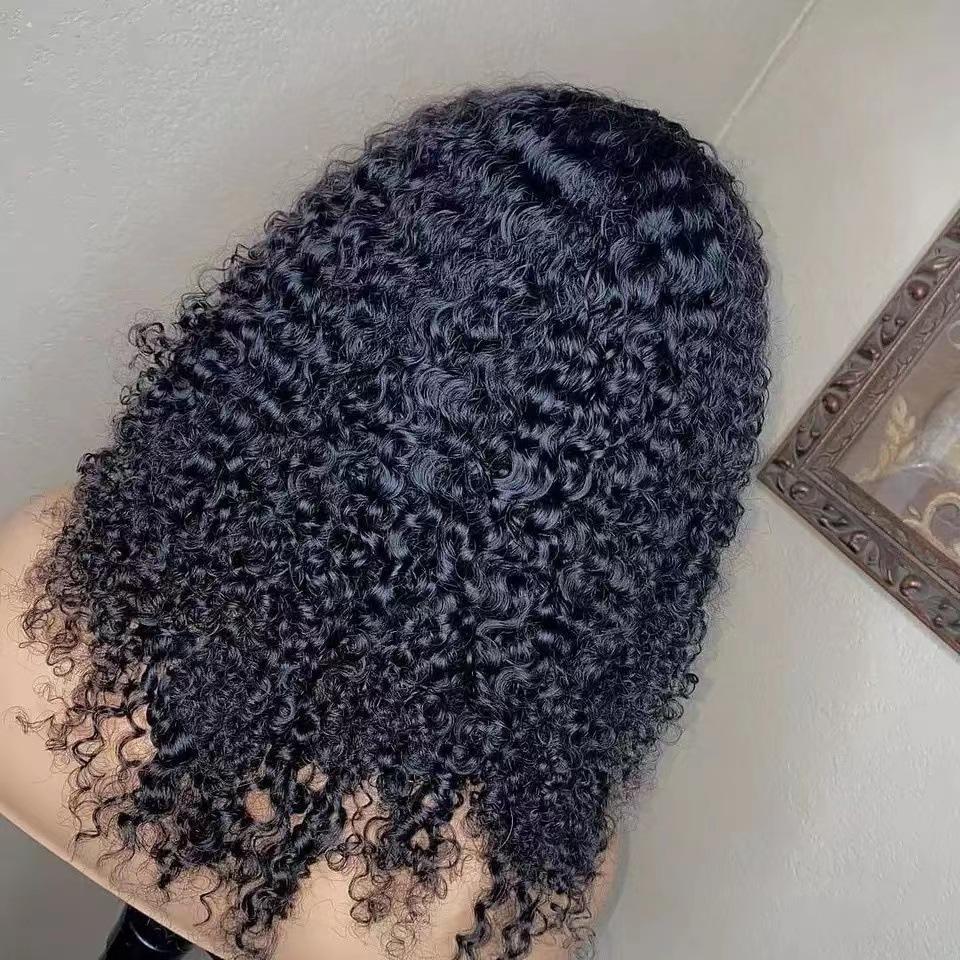 Front Lace Wig, Lace Headgear Women's African Small Roll Wig High Temperature Silk Chemical Fiber Long Curly Wig Spot