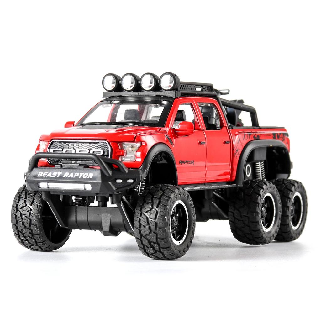 1:28 Die-cast Raptor F150 Toy Truck - Alloy Off-road Vehicle Model for Children