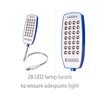 2 Stück Flexible 10/28 LEDs USB Nachtlicht Helles Buchlicht Super USB Lese-Schreibtischlampe für Powerbank Camping PC Laptops Buch Nachtbeleuchtung
