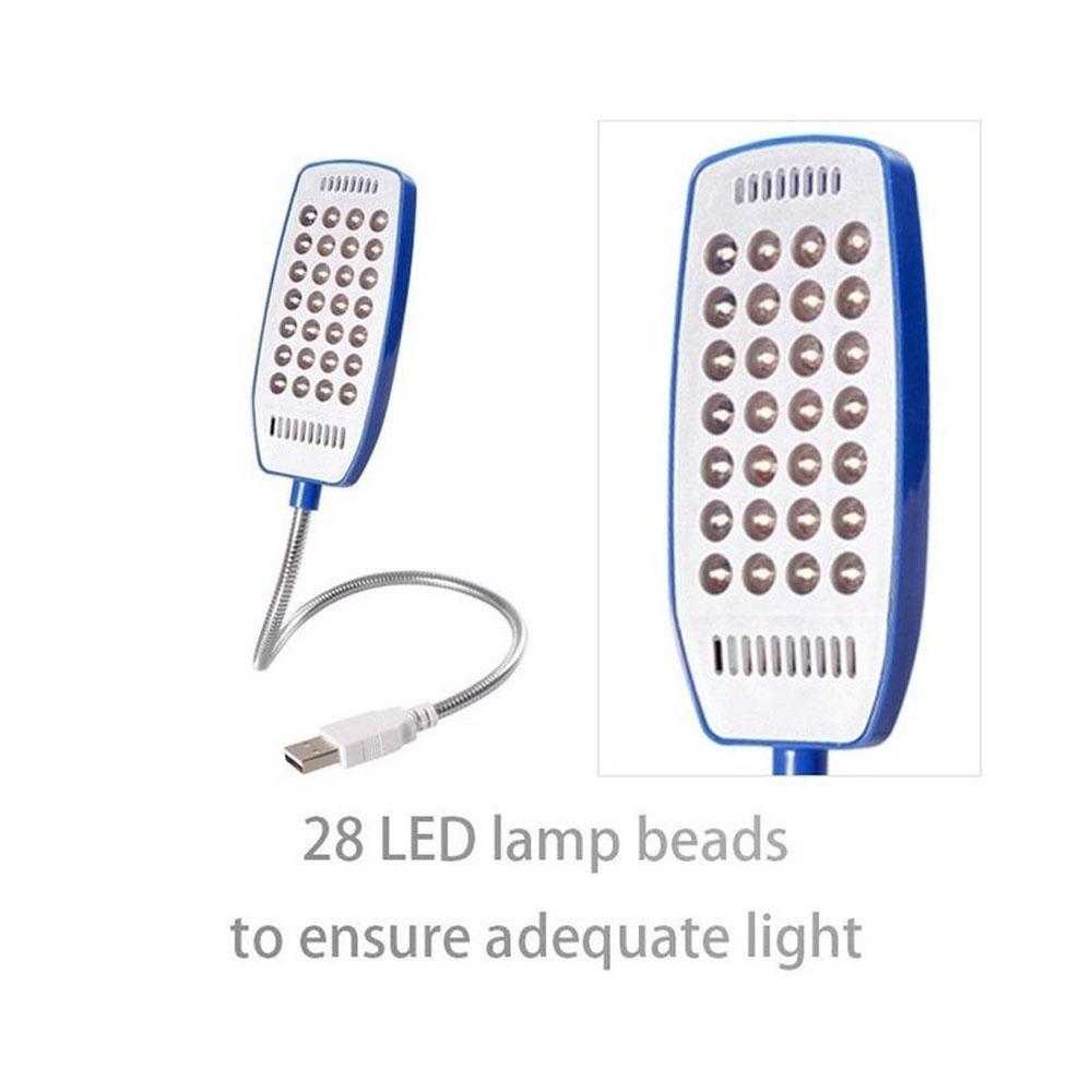2 Stück Flexible 10/28 LEDs USB Nachtlicht Helles Buchlicht Super USB Lese-Schreibtischlampe für Powerbank Camping PC Laptops Buch Nachtbeleuchtung