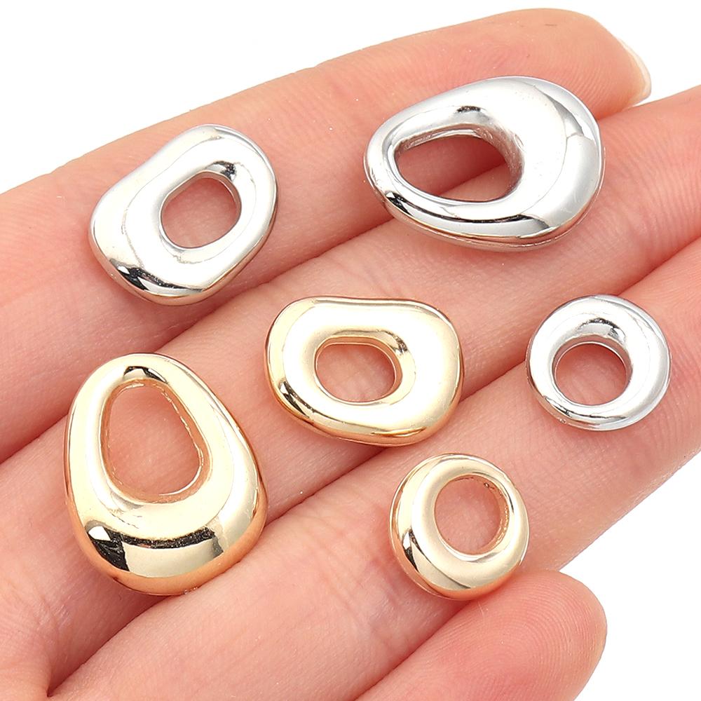 30-100pcs Big Hole CCB Beads Star Beads Peach Heart Beads Irregular Droplet Beads Spacer Beads For Jewelry Making Accessories