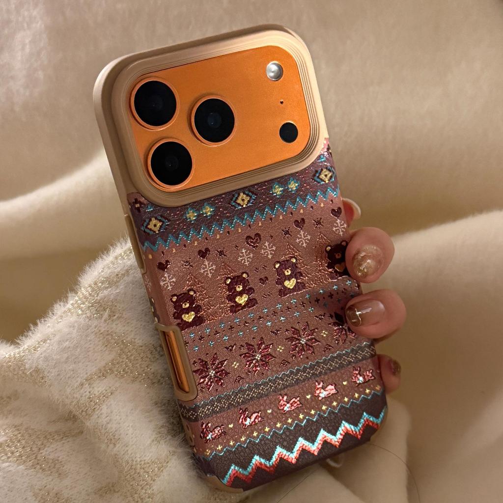 Creative Brown Bear Phone Case for iPhone 17 and iPhone 17 Pro Max