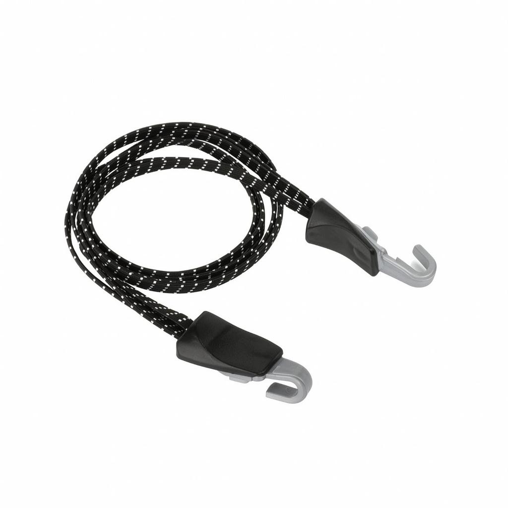 Fahrrad-Gepäckspanngurt mit Clips Flaches Bungee-Seil Synthetisch Kompakt