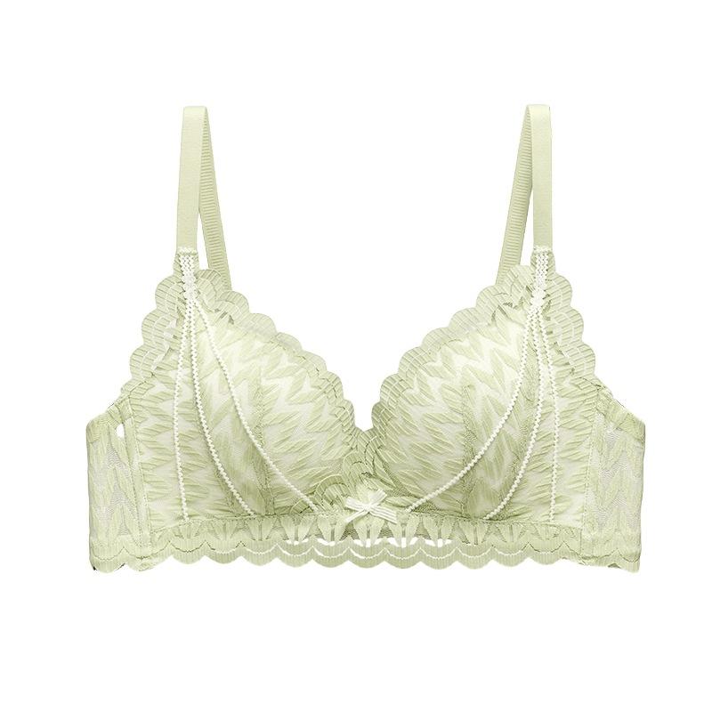 Wireless Lace Push Up Bra For Small Chest Women