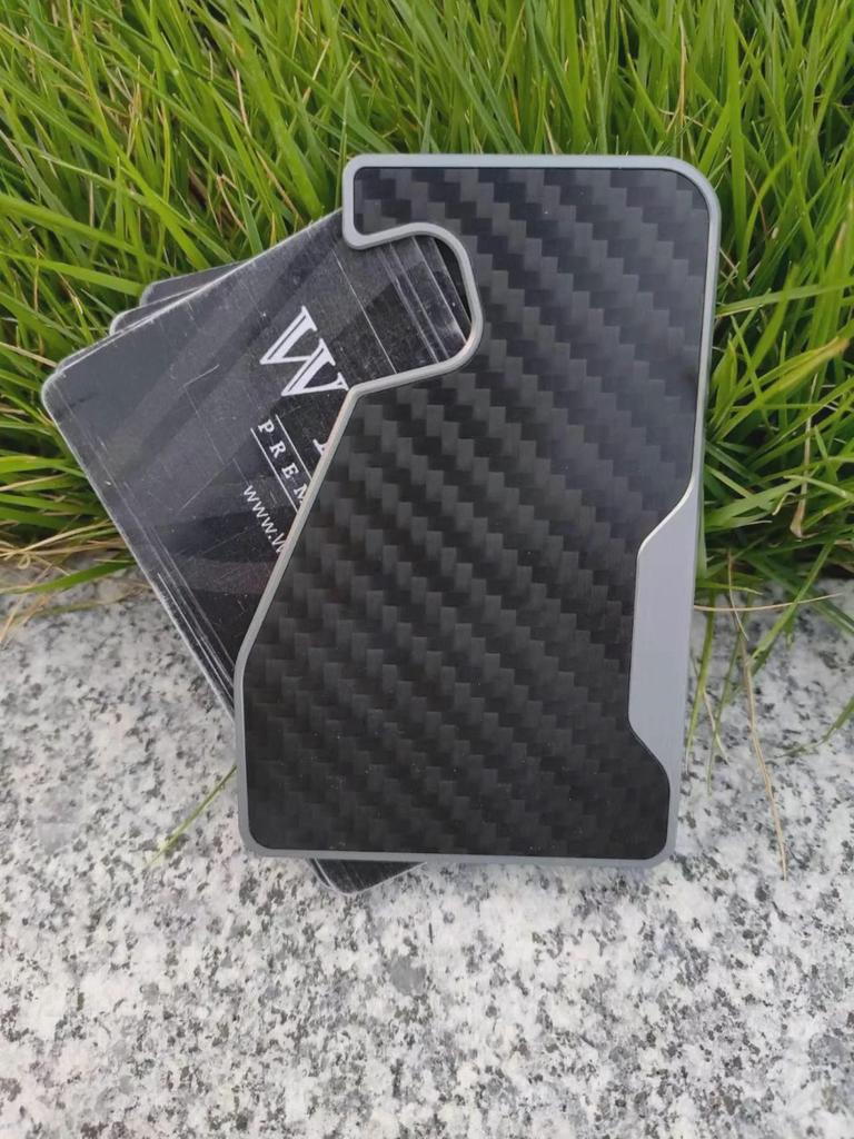 Ultra-Thin Metal RFID Card Holder: AirTag-Compatible Tracker Wallet