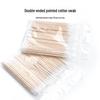 Disposable Double-Headed Pointed Cotton Swabs for Eyelash Tattoo, Embroidery, Makeup, Beauty, and Hygiene.
