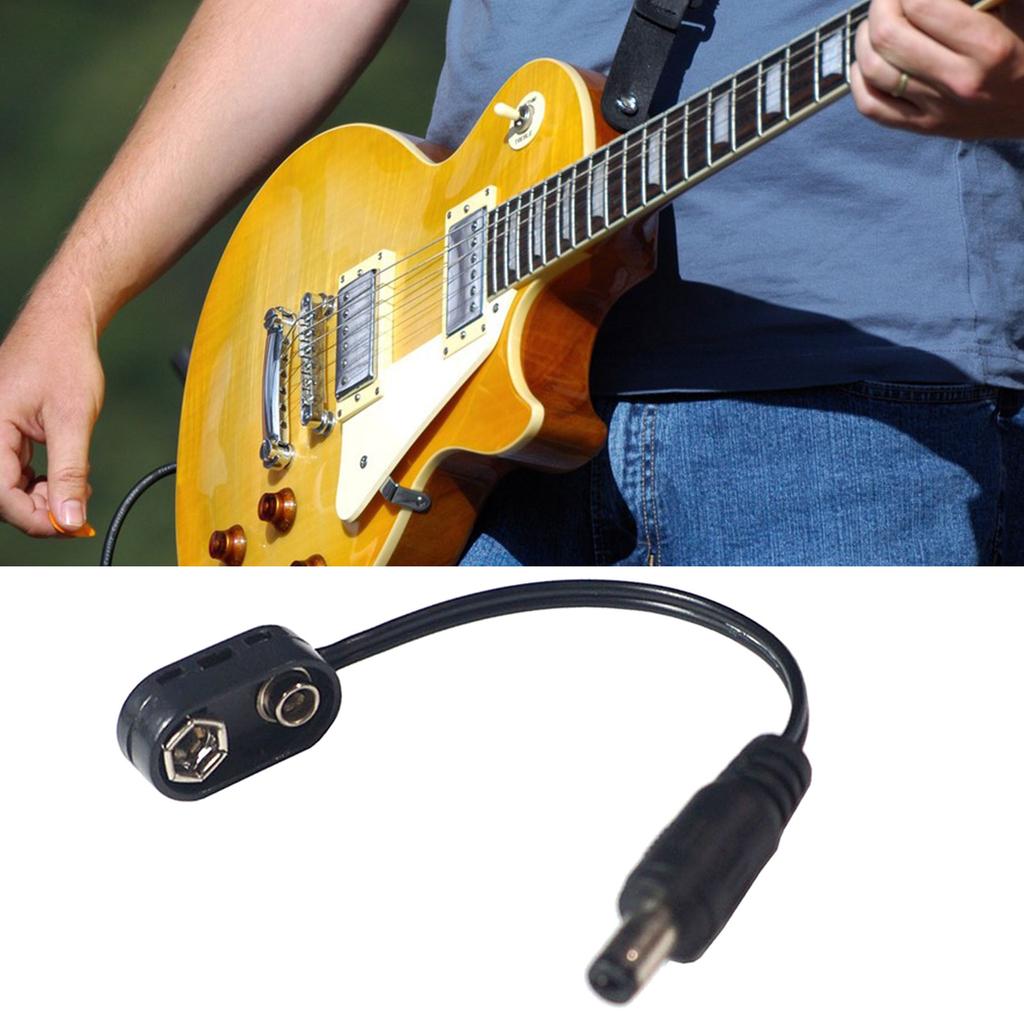 Battery Clip Converter Power Cable 9 Volt Power Eliminator Adapter Power Supply Cable Snap Connector Guitar Accessories