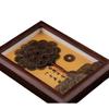 Handmade Wealth Tree Frame Creative Gift for Moving in Business Opening Decoration Ornament Wooden Chinese God of Fortune