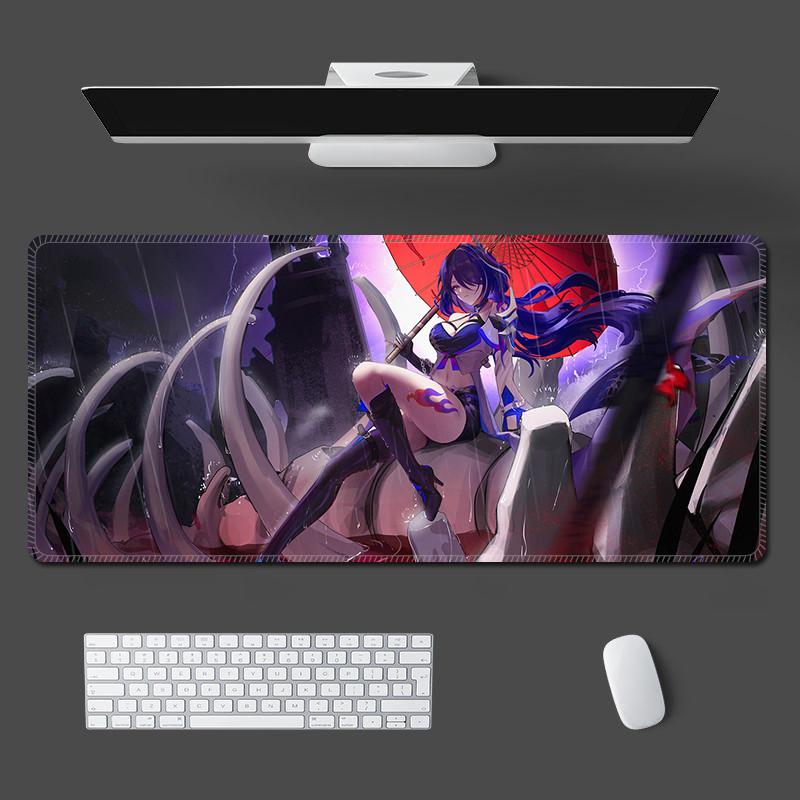 Acheron Mouse Pad XXL Honkai Star Rail Anime Desk Mat Cartoon Esports Game Office Locking Mouse Pads
