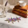 Unique Alloy Water Drop Earrings With Dragonfly Design For Gift Giving