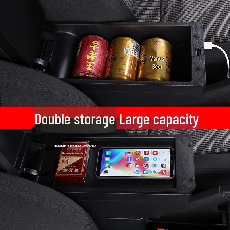 04-07 Fit Center Console Armrest Box Accessory, First Gen JAZZ Model Modification Storage