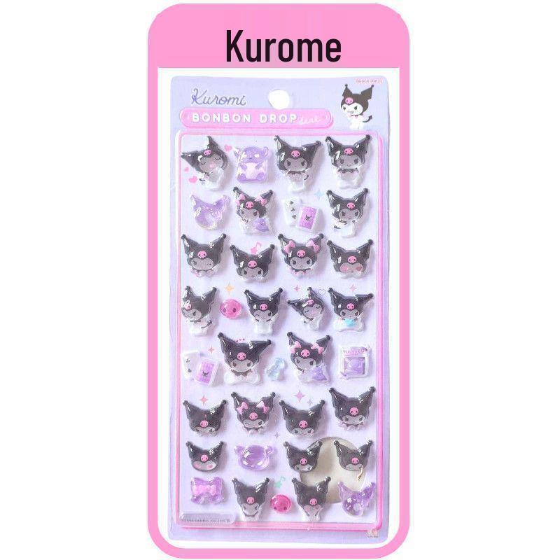 3D Embossed Popular Japanese Cartoon Animals Stickers for Kids