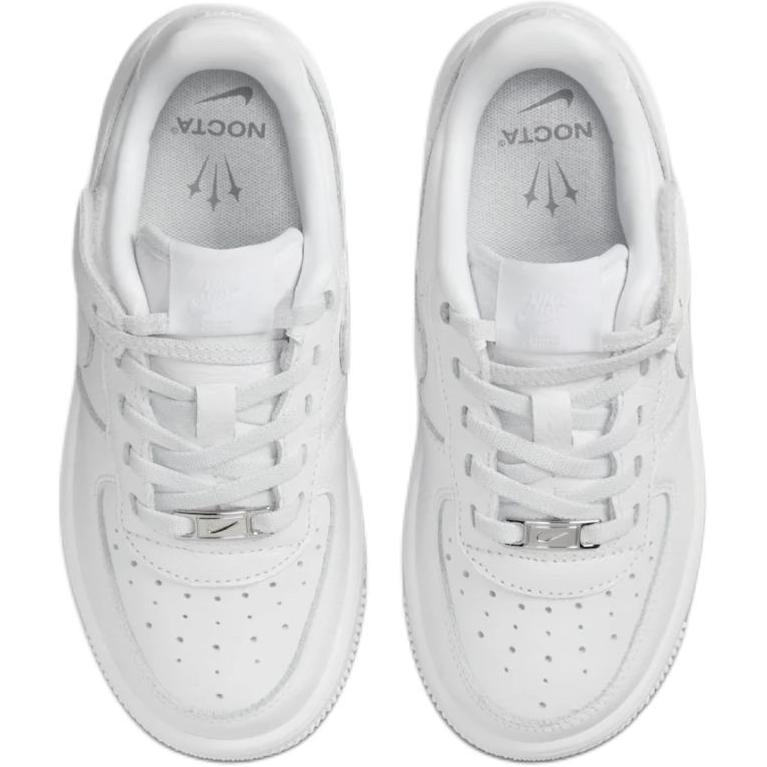 Nike Nocta X  Air Force 1 Low Easy-On SP Comfortable Versatile Slip-Resistant Durable Low-Top Kids Skate Shoes Kids sneaker White HJ7925-100