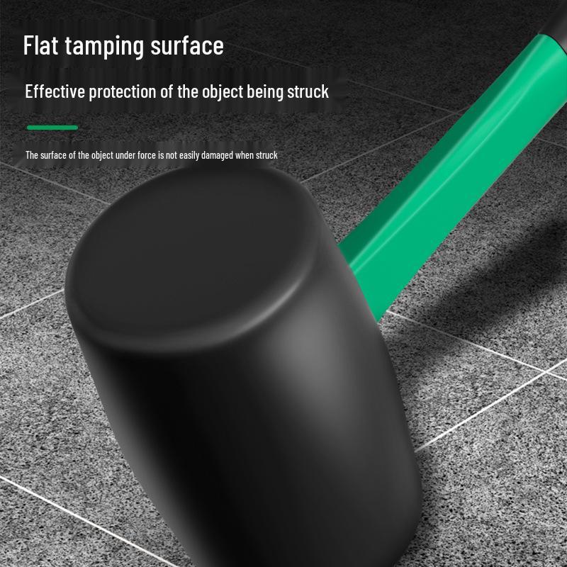 Industrial Grade Rubber Mallet for Home Renovation - Versatile Tile Tapping Hammer for Floor and Wall Installation.