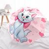 1pc Adorable Marie Cartoon Umbrella, Portable 3-Fold Compact Umbrella, Suitable for Camping, Hiking and Travel, Ideal Easter Birthday Gift f