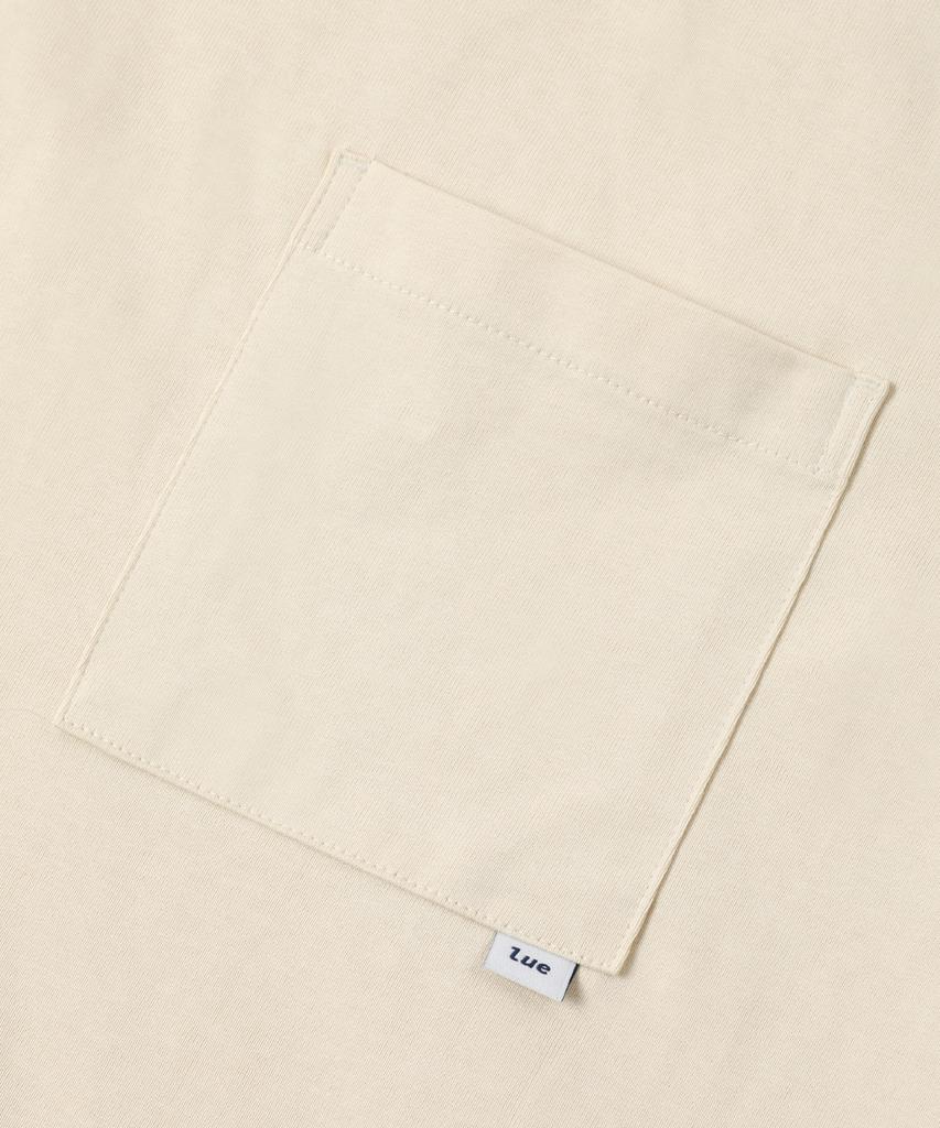 LUE PROJECT Log Off Pocket Tee - Light Yellow