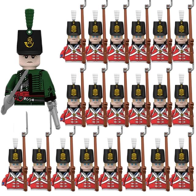 Kids Building Blocks Toy Napoleonic Wars Military WW2 Mini Dolls Soldier Duke Medieval Knights Officer Model Toy wholesale store